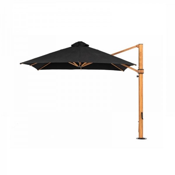 9ft Aurora Atherton Cantilevered Wood Commercial Outdoor Restaurant Pool Hotel Resort Patio Umbrella